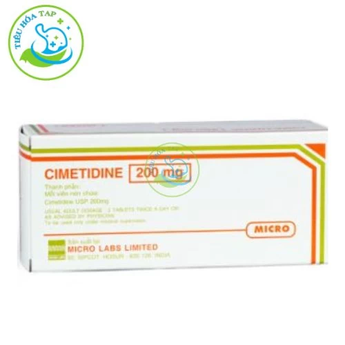 Cimetidine 200mg Micro - Hộp 10 vỉ x 10 viên